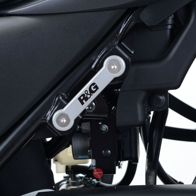R&G Racing Rear Footrest Plate left side Suzuki SV650 16- Black