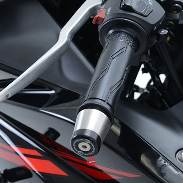 R&G Racing Bar End Sliders Yamaha YZF-R25 YZF-R3 Black