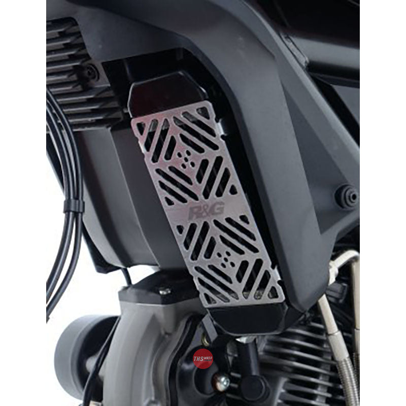 R&G Racing Oil Cooler Guard brushed alu Silver