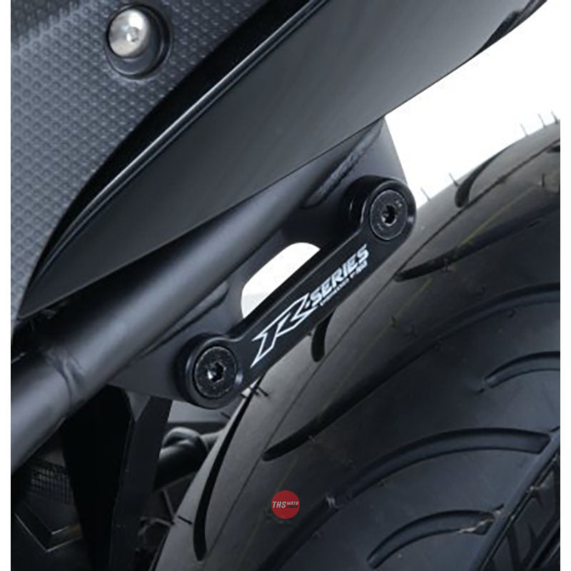 R&G Racing Rear Footrest Plate left side Yamaha YZF-R25 Black