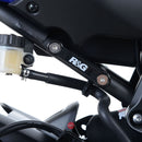 R&G Racing Rear Footrest Plate pair Yamaha Tracer 700 Black