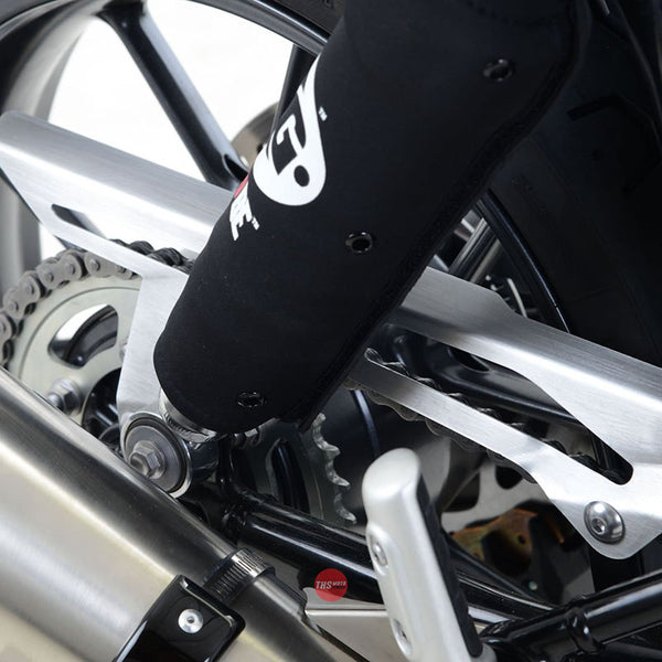 R&G Racing Brushed steel Chain Guard Triumph Street Twin Silver