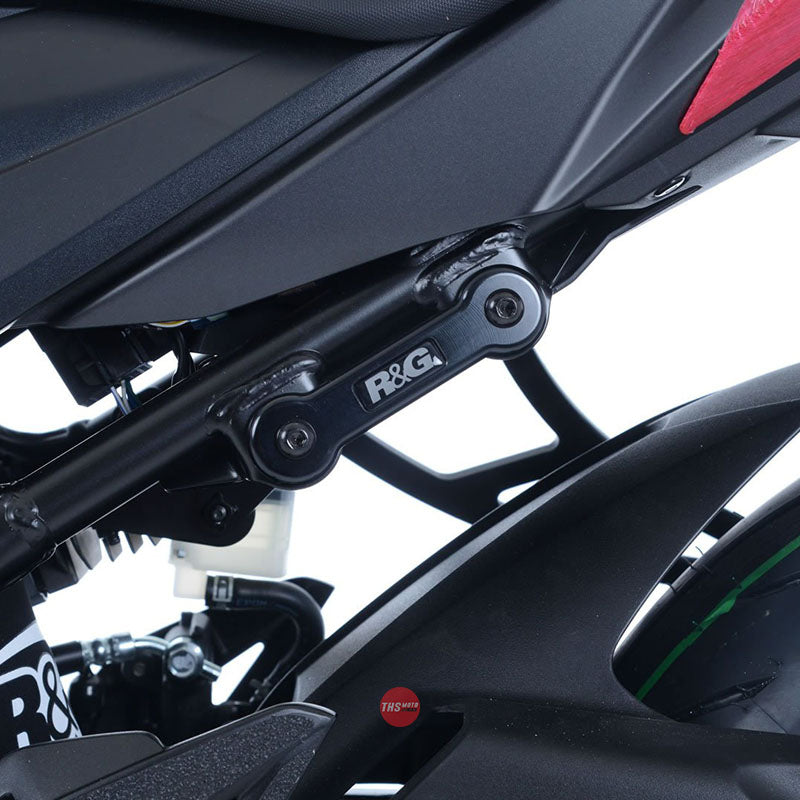 R&G Racing Rear Footrest Plate left side Suzuki GSR750 11- Black