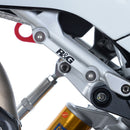 R&G Racing Rear Footrest Plate pair MV Agusta F4 10 Silver