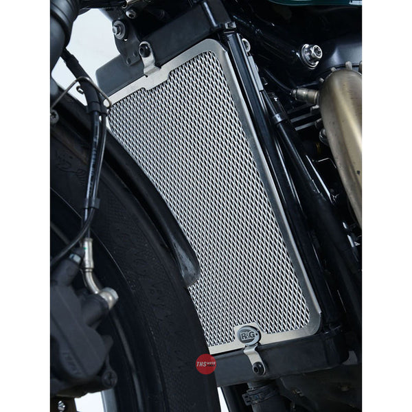 R&G Racing Radiator Guard Bonneville Bobber 17- Silver