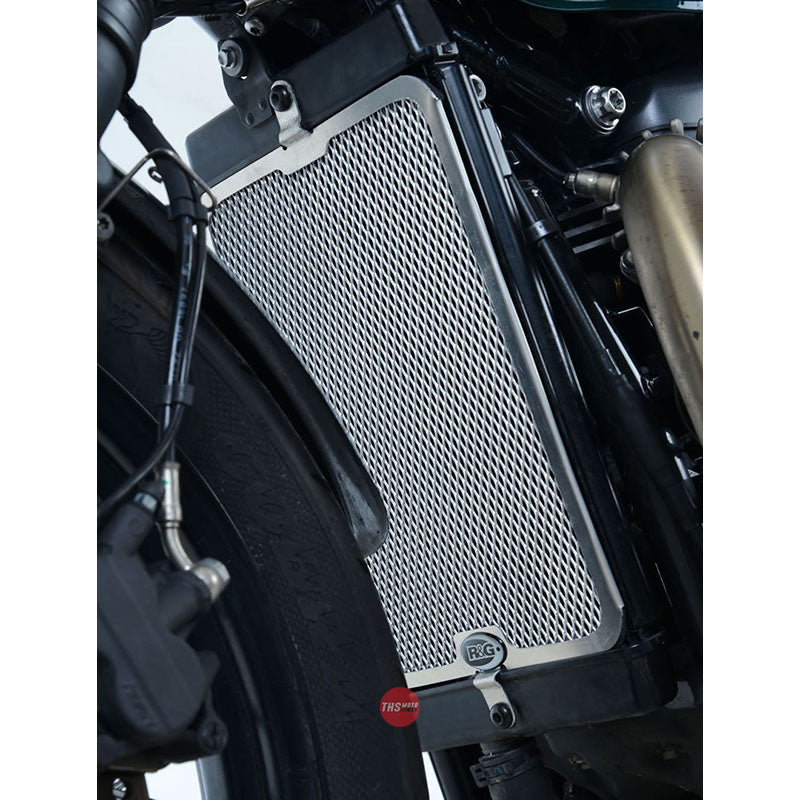 R&G Racing Radiator Guard Bonneville Bobber 17- Silver