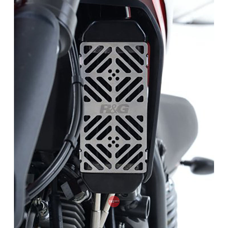 R&G Racing Oil Cooler Guard brushed alu Silver