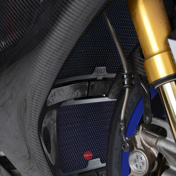 R&G Titanium Radiator Guard Yamaha YZF-R1M 20- Titanium