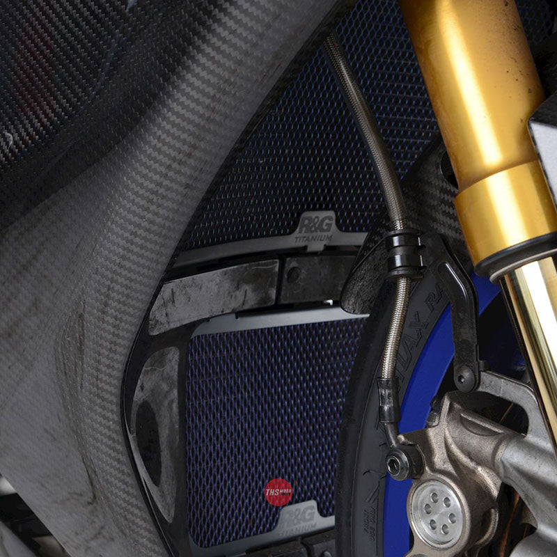 R&G Titanium Radiator Guard Yamaha YZF-R1M 20- Titanium