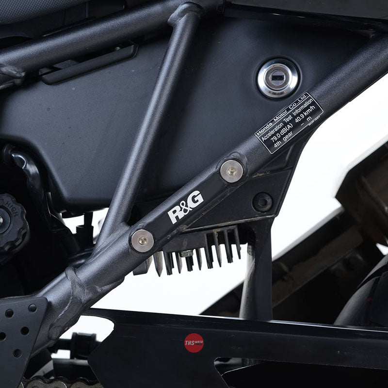 R&G Racing Rear Footrest Plate pair Honda CRF1000L Black