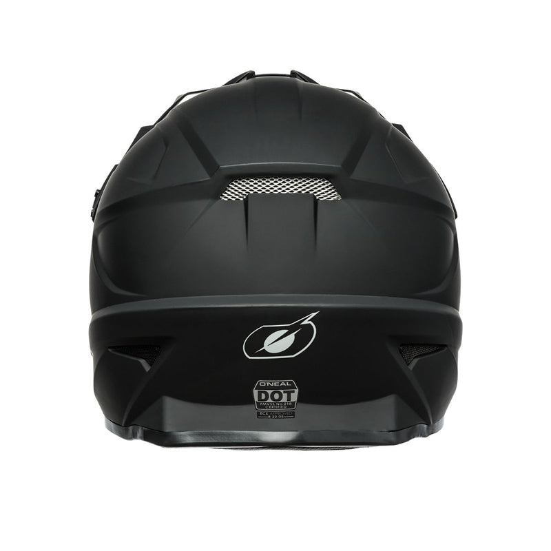 Oneal 1SRS Solid Black Off Road Helmet Size Youth Medium 49 50cm