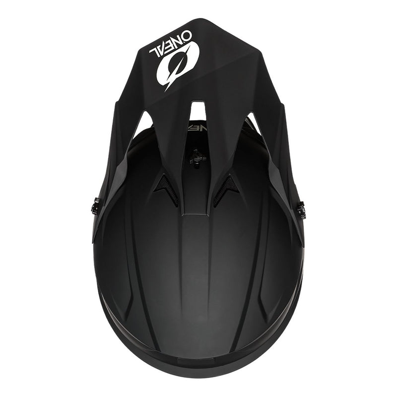 Oneal 1SRS Solid Black Off Road Helmet Size Youth Medium 49 50cm