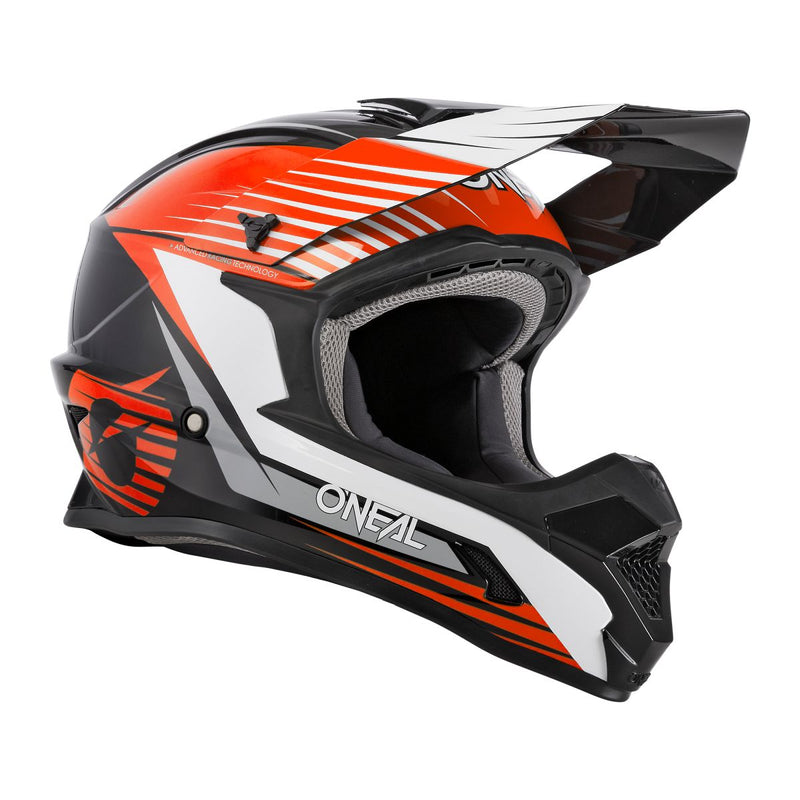 Oneal 1SRS Stream Black Orange Off Road Helmet Size Youth XL 53 54cm