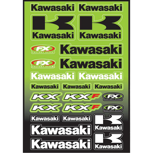 Factory Effex Kawasaki Moto Sticker Sheet