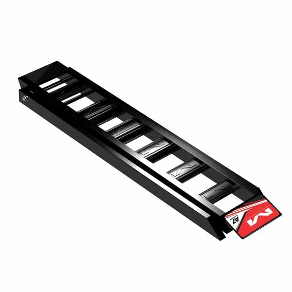 MC-A7-102 - Matrix red A7 aluminium motorcycle folding loading ramp - measures 6 feet long by 7 inches wide