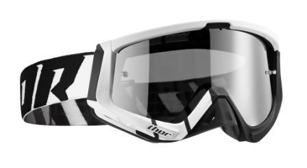 Thor Goggle Sniper Barred MX Black White { includes spare clear lens }