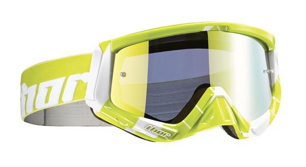 Thor Goggle Sniper Chase Lime White { includes spare clear lens }