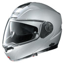 Nolan N104 N-Com Flip Face Helmet Silver Size XS 55cm - THS MOTO