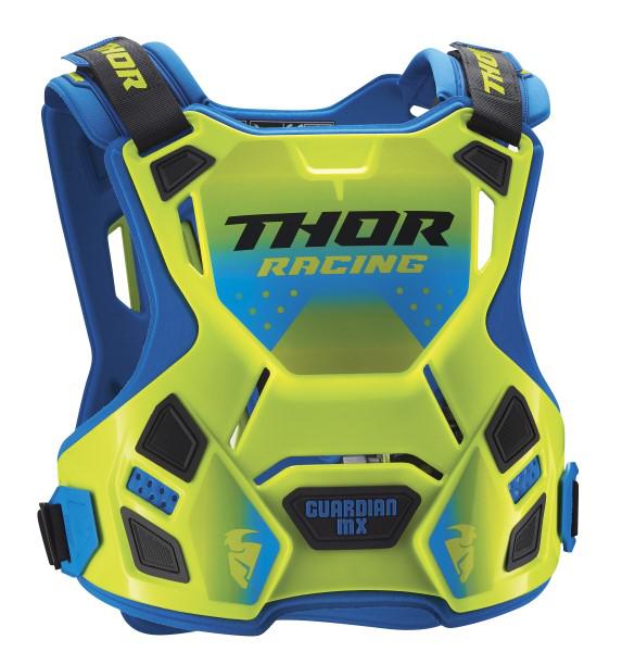 Thor Guardian Roost Chest Protector Fluro Green Blue Size Youth Small / Medium
