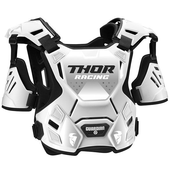 Thor Guardian Chest Protector White Black Size Youth 2XS / XS