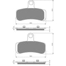 PREMIER BRAKE PADS HI-PERF SINT HD 1584cc 08 Fnt