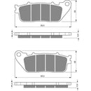 PREMIER BRAKE PADS HI-PERF SINT CB1000R 08-09 Predator Rr