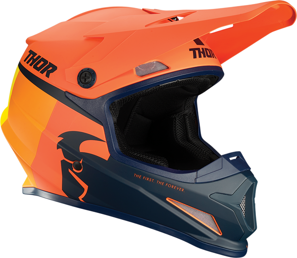 Thor Helmet S21 Sector Racer MX Orange Midnight Small