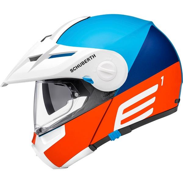 Schuberth E1 Adventure Helmet Cut Blue Large 58cm 59cm