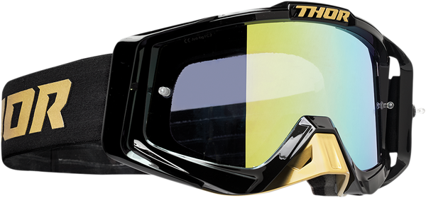 Thor Goggle Sniper Pro Div Divide Gold Black { includes spare clear lens }