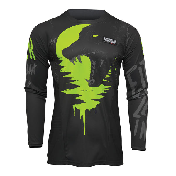 Thor Mx Jersey S22 Pulse Youth Counting Sheep Charcoal/Acid Size Medium