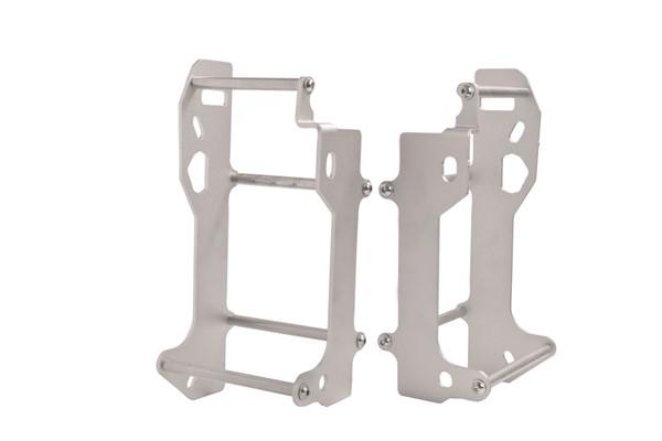 Crosspro Radiator Braces Made in Europe. SILVER. CRF250R 18-20, CRF250RX 19-20.