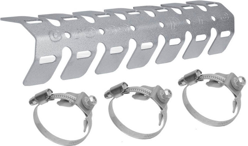 Crosspro Pipe Guard 4T 4 Stroke (Evo) Universal Silver ( Exhaust Mounts Hold Protector Off The Header )