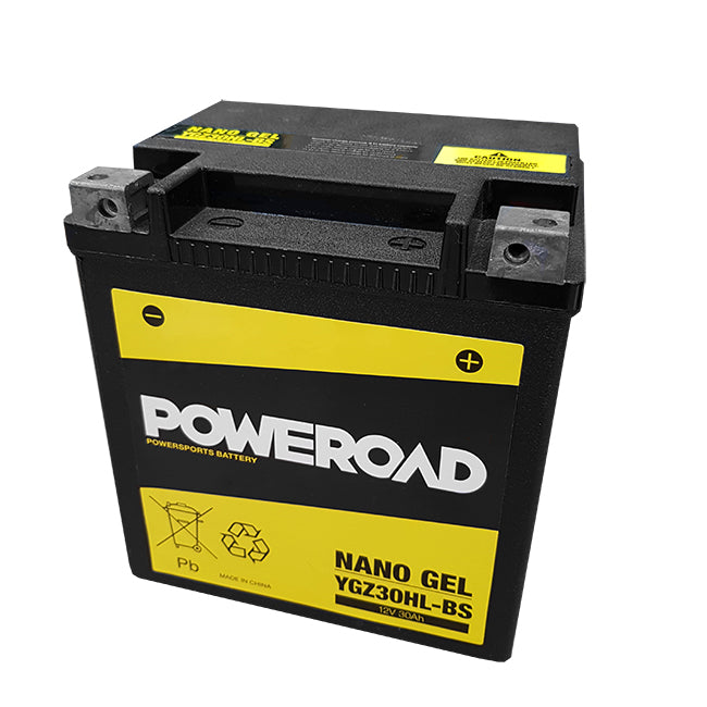 Poweroad YGZ30HL-BS Nano Gel Battery Harley Not Dg