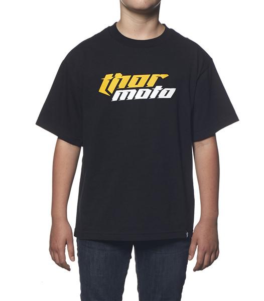 Thor Tee T Shirt Yth Total Moto BK XL Black