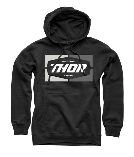 Thor Hoody MX Service 2XL Midweight, 8.5 oz., 30% cotton, 70% polyester Black