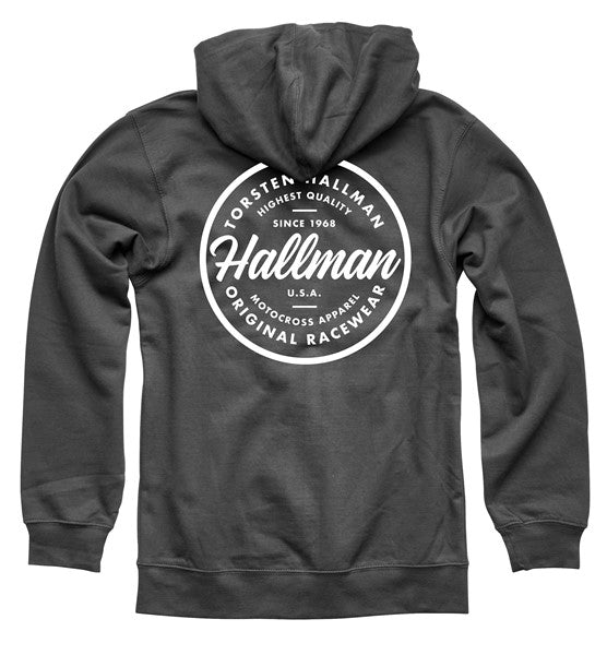 Thor Hoody MX Hallman L Traditions Zip Up Charcoal Large