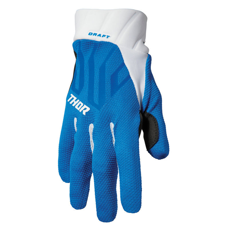 Thor Draft Blue White Off Road Gloves Size XL