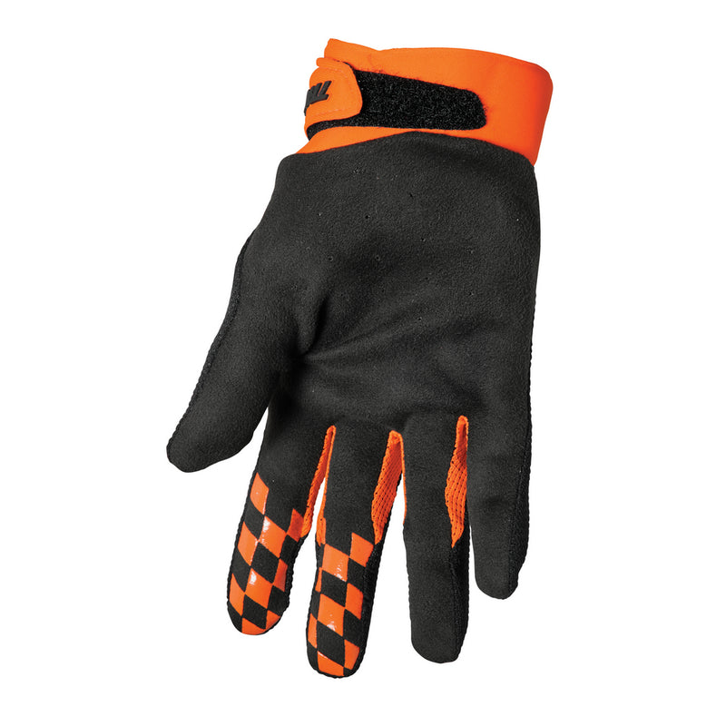 Thor Draft Black Orange Off Road Gloves Size Medium