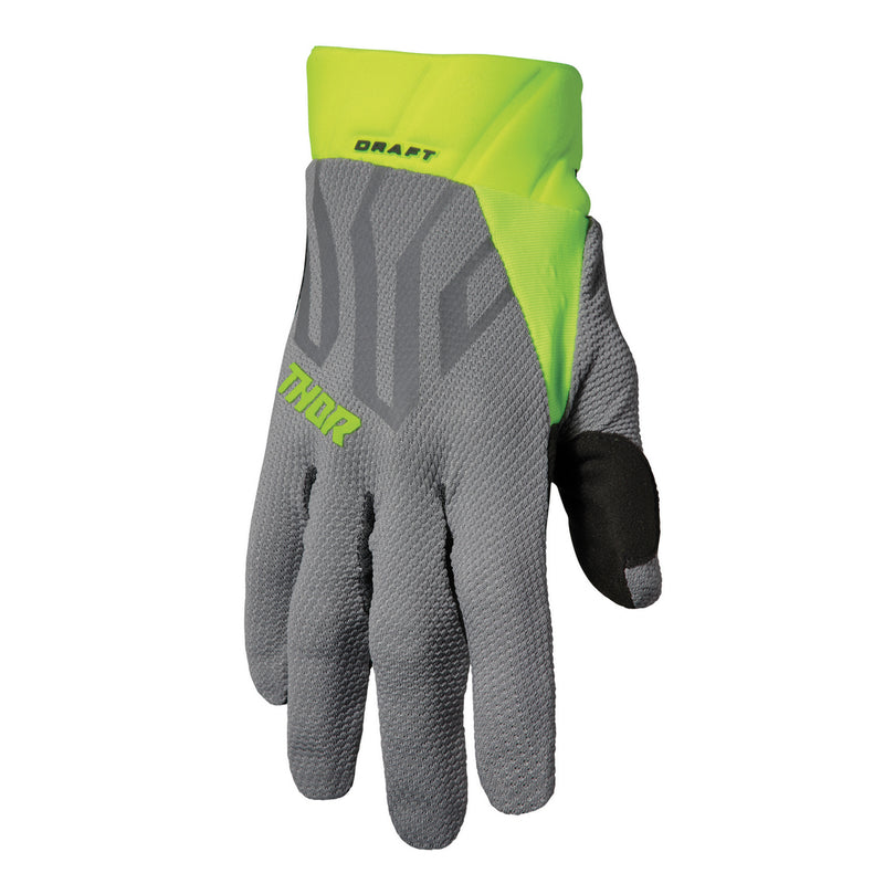 Thor Draft Grey Acid Off Road Gloves Size Medium