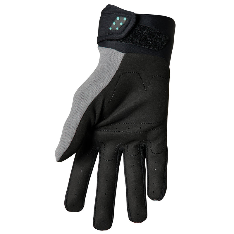 Thor Spectrum Grey Black Mint Off Road Gloves Size XS