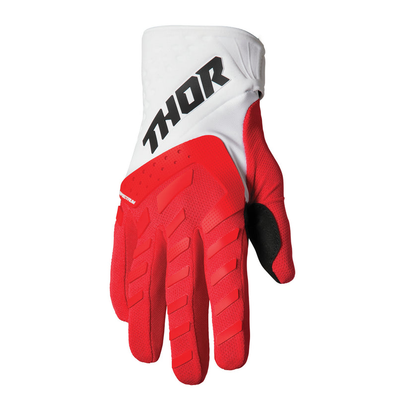Thor Spectrum Red White Off Road Gloves Size Medium