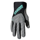 Thor MX S22 Spectrum Grey/Black/Mint Off Road Gloves Youth Size XS