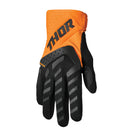 Thor MX S22 Spectrum Orange/Black Off Road Gloves Size Youth Large