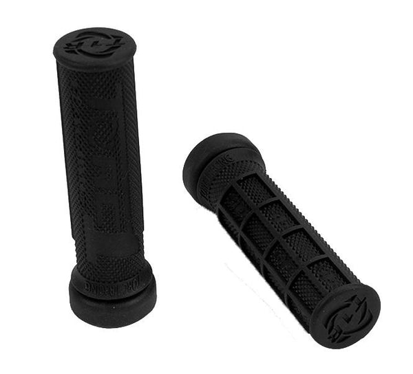 Torc1 Racing Hole Shot Grips Atv Waffle Soft Compound Black Includes Grip Glue