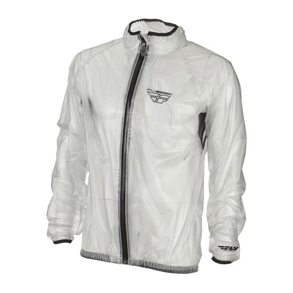 Fly Racing FLY RAIN JACKET CLEAR Size Large