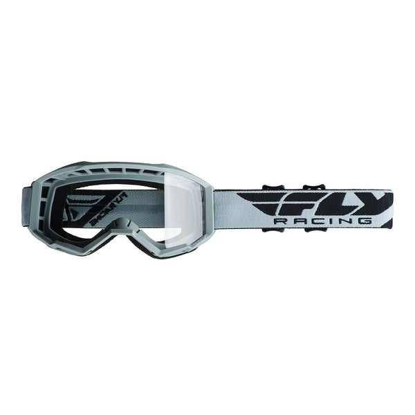 FLY GOGGLE FOCUS GRY w/ CLR LENS