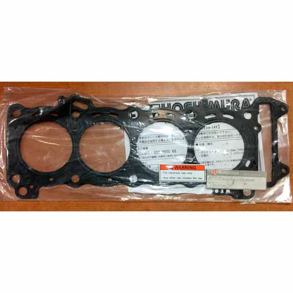 YM-A-E3110-141 - Cylinder head gasket for Suzuki GSX-R600 K6. Gasket thickness: t = 0.55mm (STD = 0.65mm). Compression ratio: 12.8 : 1 (STD 12.5 : 1) - when installed on the standard engine