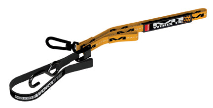 MC-M1-106 - Matrix M1 1.0" Worx tie-down set, in orange, is a premium tie-down set with top soft loop hook and name plate for custom graphics and is 1" wide
