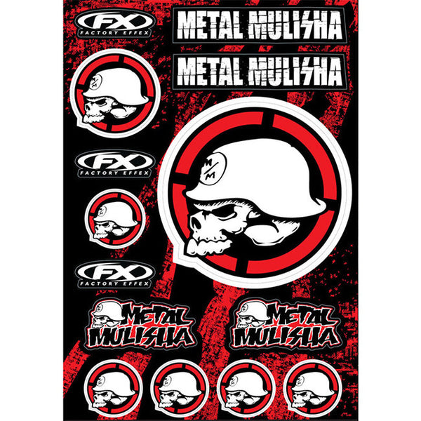 Factory Effex Metal Mulisha Sticker Kit 2