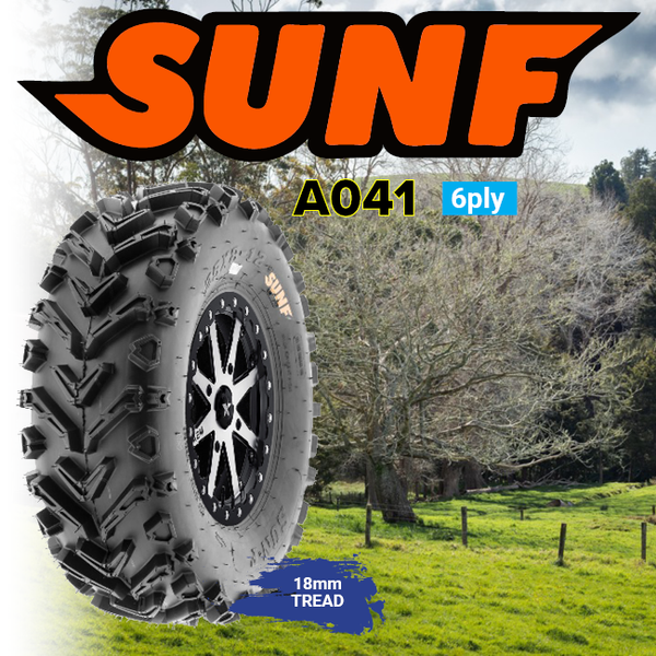 Sunf A041 ATV Tyre 6ply rating 25x10-12 A-041 Sun F Tyres